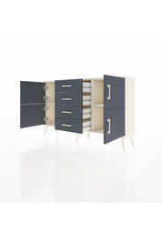 Arges Konsol 2 Raflı 4 Çekmeceli 4 Kapaklı 132x30x83 - S144M033V08A