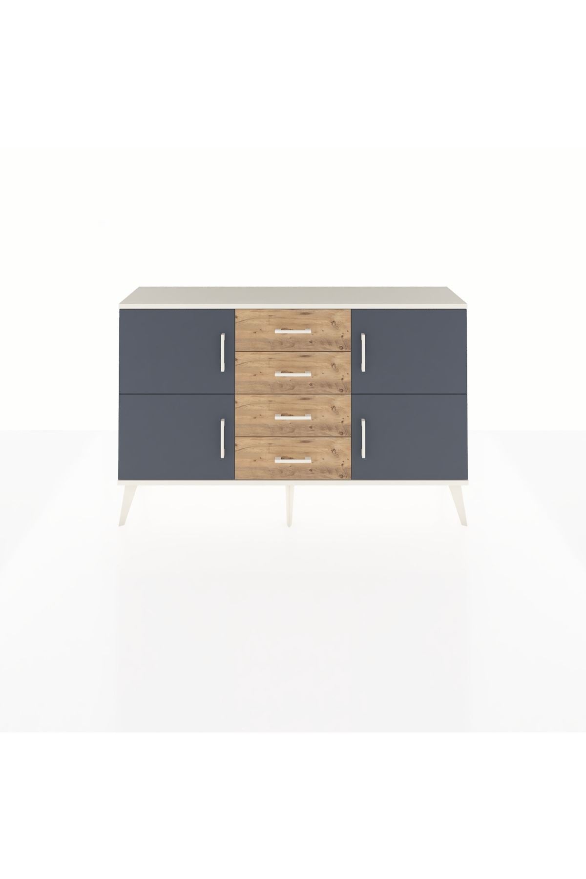 Arges Konsol 2 Raflı 4 Çekmeceli 4 Kapaklı 132x30x83 - S144M033V09A