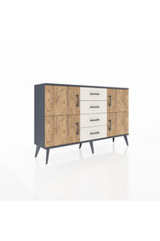 Arges Konsol 2 Raflı 4 Çekmeceli 4 Kapaklı 132x30x83 - S144M033V10A