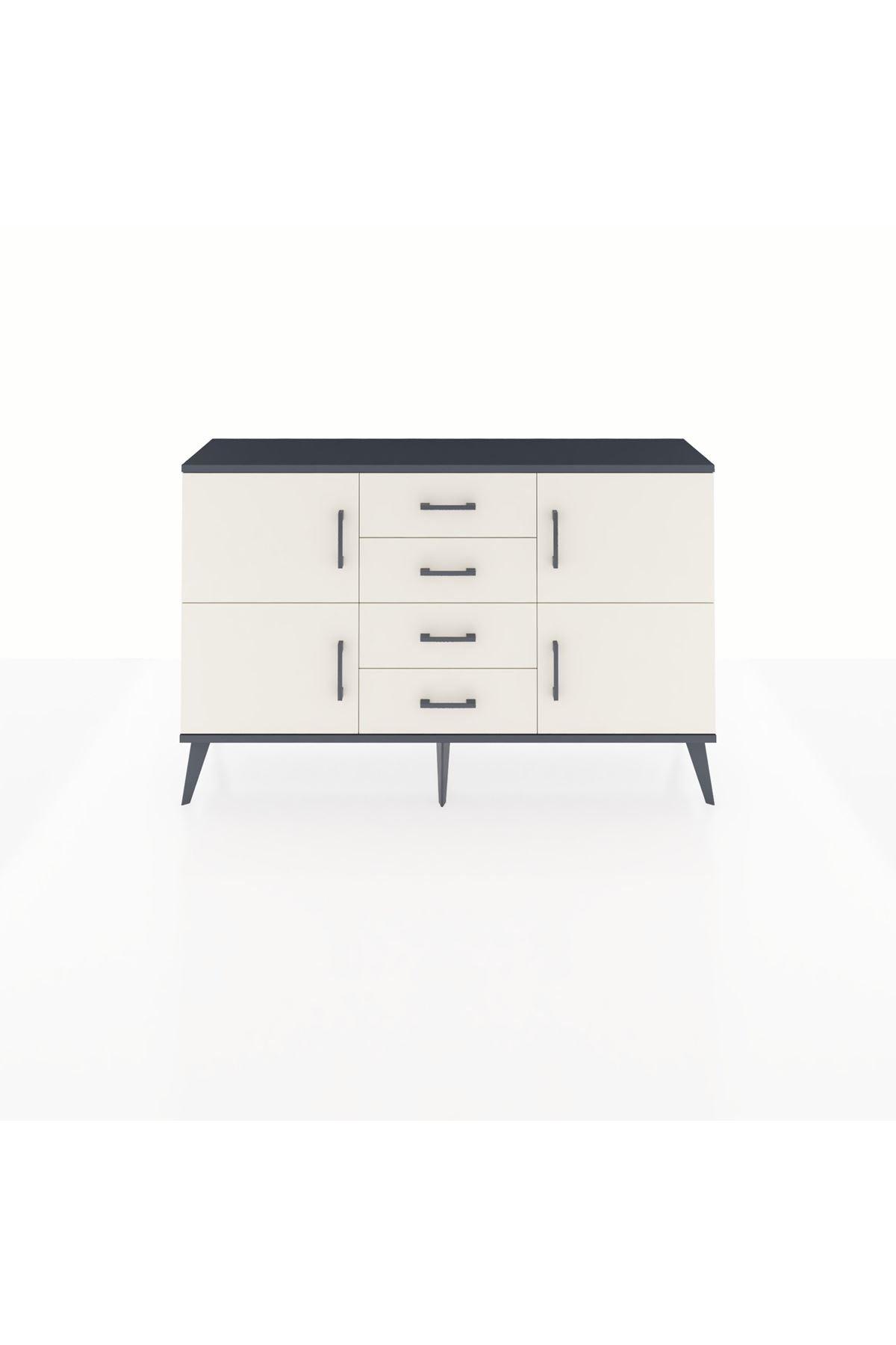 Arges Konsol 2 Raflı 4 Çekmeceli 4 Kapaklı 132x30x83 - S144M033V13A