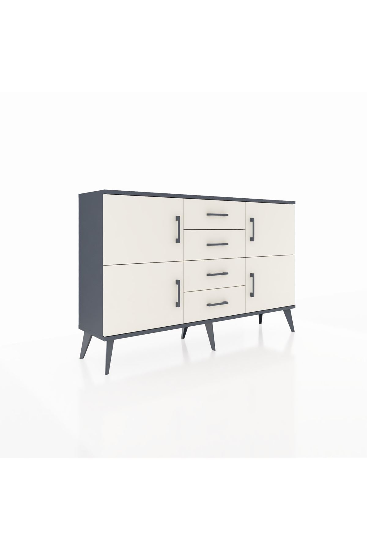 Arges Konsol 2 Raflı 4 Çekmeceli 4 Kapaklı 132x30x83 - S144M033V13A