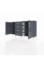 Arges Konsol 2 Raflı 4 Çekmeceli 4 Kapaklı 132x30x83 - S144M033V17A