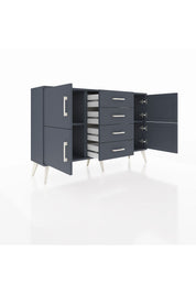 Arges Konsol 2 Raflı 4 Çekmeceli 4 Kapaklı 132x30x83 - S144M033V17A