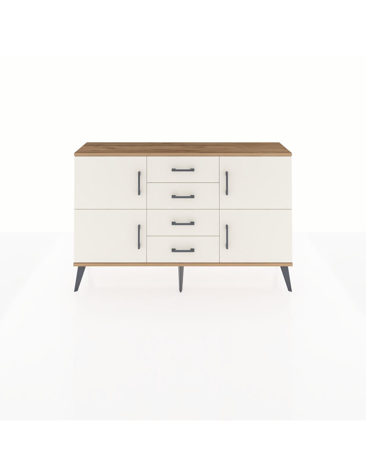 Arges Konsol 2 Raflı 4 Çekmeceli 4 Kapaklı 132x30x83 - S144M033V22A