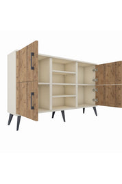 Arges Konsol 5 Raflı 4 Kapaklı 132x30x83 - S144M034V01A
