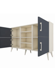 Arges Konsol 5 Raflı 4 Kapaklı 132x30x83 - S144M034V07A