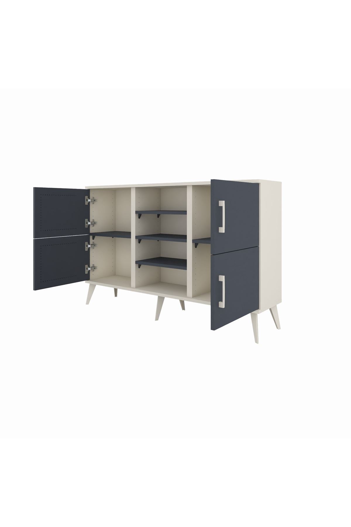 Arges Konsol 5 Raflı 4 Kapaklı 132x30x83 - S144M034V08A