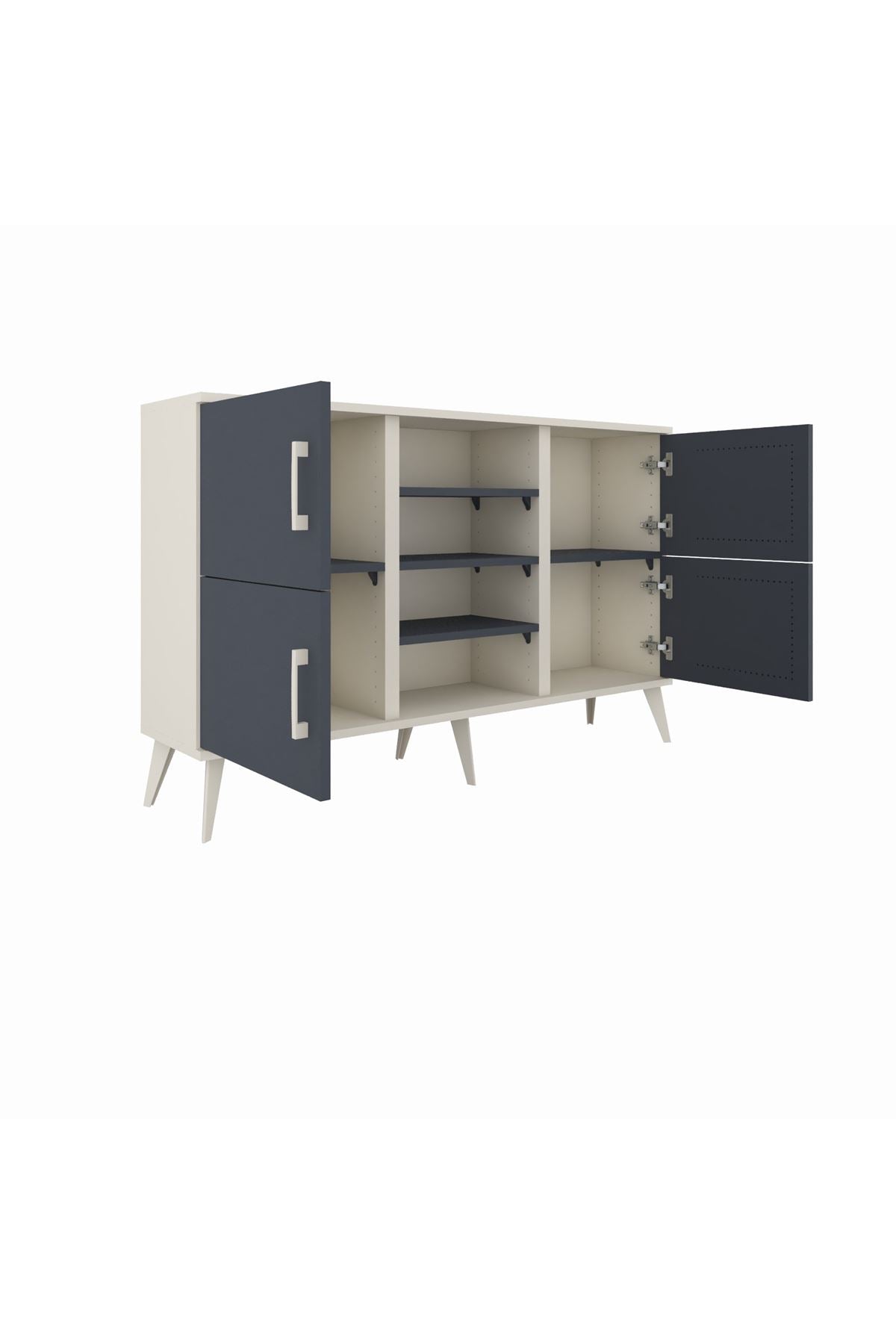 Arges Konsol 5 Raflı 4 Kapaklı 132x30x83 - S144M034V08A
