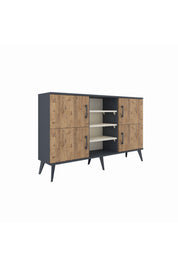 Arges Konsol 5 Raflı 4 Kapaklı 132x30x83 - S144M034V10A