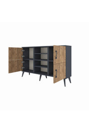 Arges Konsol 5 Raflı 4 Kapaklı 132x30x83 - S144M034V11A