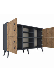 Arges Konsol 5 Raflı 4 Kapaklı 132x30x83 - S144M034V11A