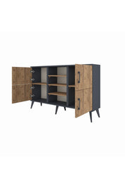 Arges Konsol 5 Raflı 4 Kapaklı 132x30x83 - S144M034V12A