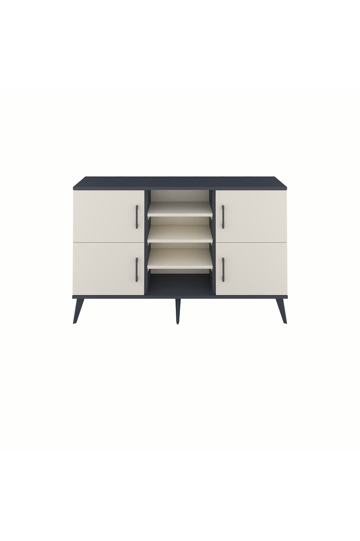 Arges Konsol 5 Raflı 4 Kapaklı 132x30x83 - S144M034V13A