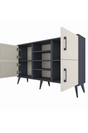 Arges Konsol 5 Raflı 4 Kapaklı 132x30x83 - S144M034V14A