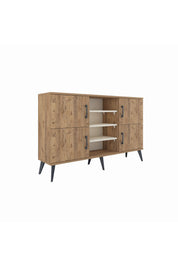 Arges Konsol 5 Raflı 4 Kapaklı 132x30x83 - S144M034V19A