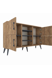 Arges Konsol 5 Raflı 4 Kapaklı 132x30x83 - S144M034V20A