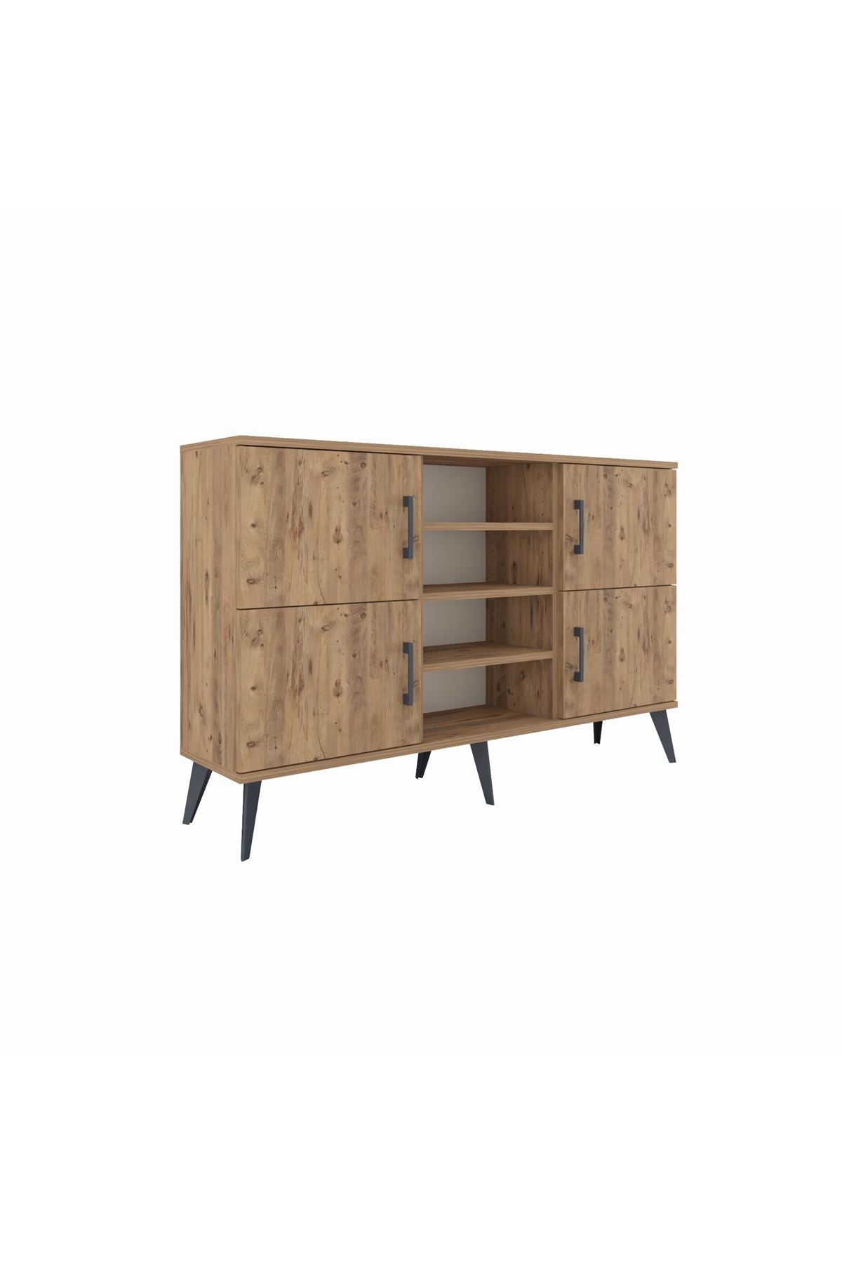 Arges Konsol 5 Raflı 4 Kapaklı 132x30x83 - S144M034V21A