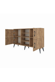 Arges Konsol 5 Raflı 4 Kapaklı 132x30x83 - S144M034V21A