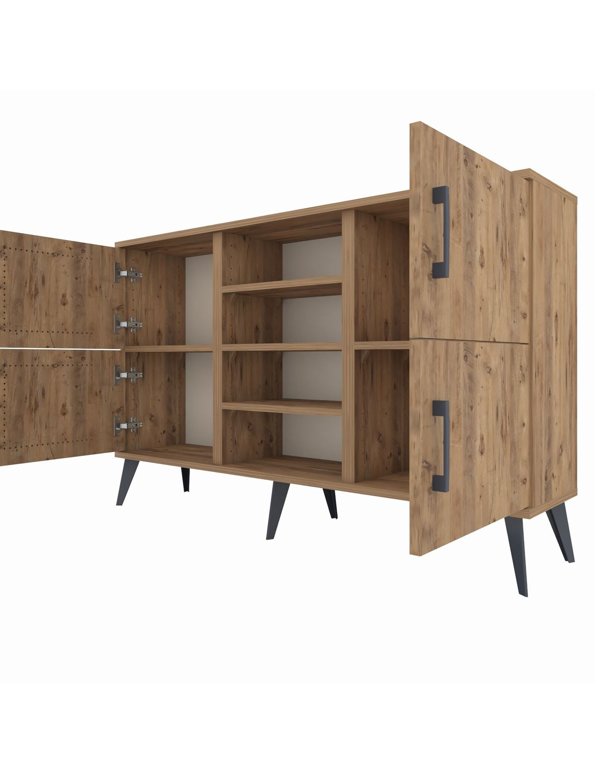 Arges Konsol 5 Raflı 4 Kapaklı 132x30x83 - S144M034V21A