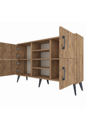 Arges Konsol 5 Raflı 4 Kapaklı 132x30x83 - S144M034V21A