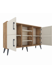 Arges Konsol 5 Raflı 4 Kapaklı 132x30x83 - S144M034V22A