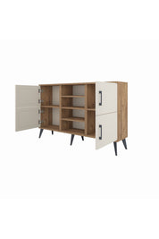 Arges Konsol 5 Raflı 4 Kapaklı 132x30x83 - S144M034V24A