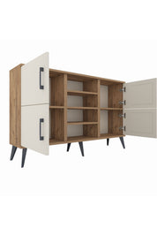 Arges Konsol 5 Raflı 4 Kapaklı 132x30x83 - S144M034V24A