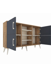 Arges Konsol 5 Raflı 4 Kapaklı 132x30x83 - S144M034V25A
