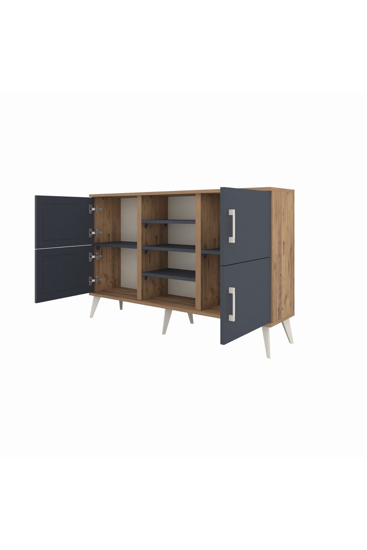 Arges Konsol 5 Raflı 4 Kapaklı 132x30x83 - S144M034V26A