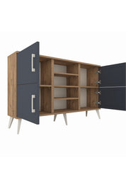 Arges Konsol 5 Raflı 4 Kapaklı 132x30x83 - S144M034V27A