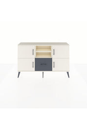 Arges Konsol 4 Raflı Tek Çekmeceli 4 Kapaklı 132x30x83 - S144M035V05A