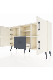 Arges Konsol 4 Raflı Tek Çekmeceli 4 Kapaklı 132x30x83 - S144M035V05A