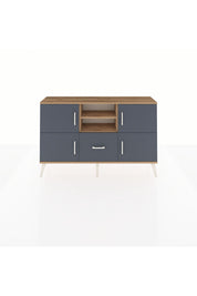 Arges Konsol 4 Raflı Tek Çekmeceli 4 Kapaklı 132x30x83 - S144M035V26A