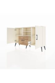 Arges Konsol 4 Raflı Tek Çekmeceli 2 Kapaklı 132x30x83 - S144M036V06A