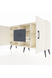 Arges Konsol 3 Raflı Tek Çekmeceli 2 Kapaklı 132x30x83 - S144M037V05A