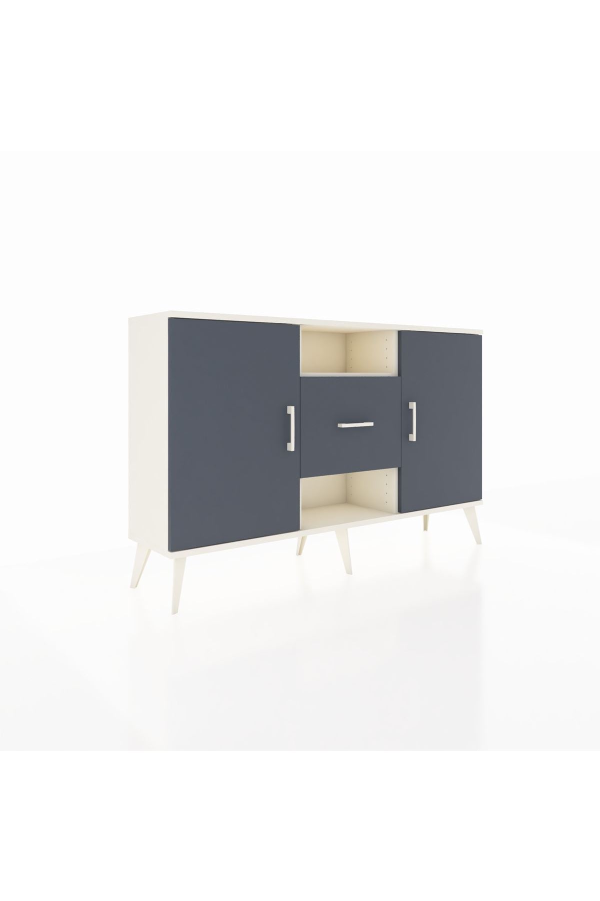 Arges Konsol 3 Raflı Tek Çekmeceli 2 Kapaklı 132x30x83 - S144M037V08A