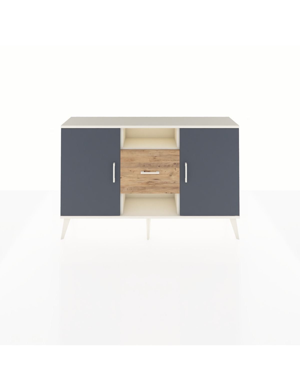 Arges Konsol 3 Raflı Tek Çekmeceli 2 Kapaklı 132x30x83 - S144M037V09A