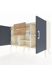 Arges Konsol 3 Raflı Tek Çekmeceli 2 Kapaklı 132x30x83 - S144M038V09A