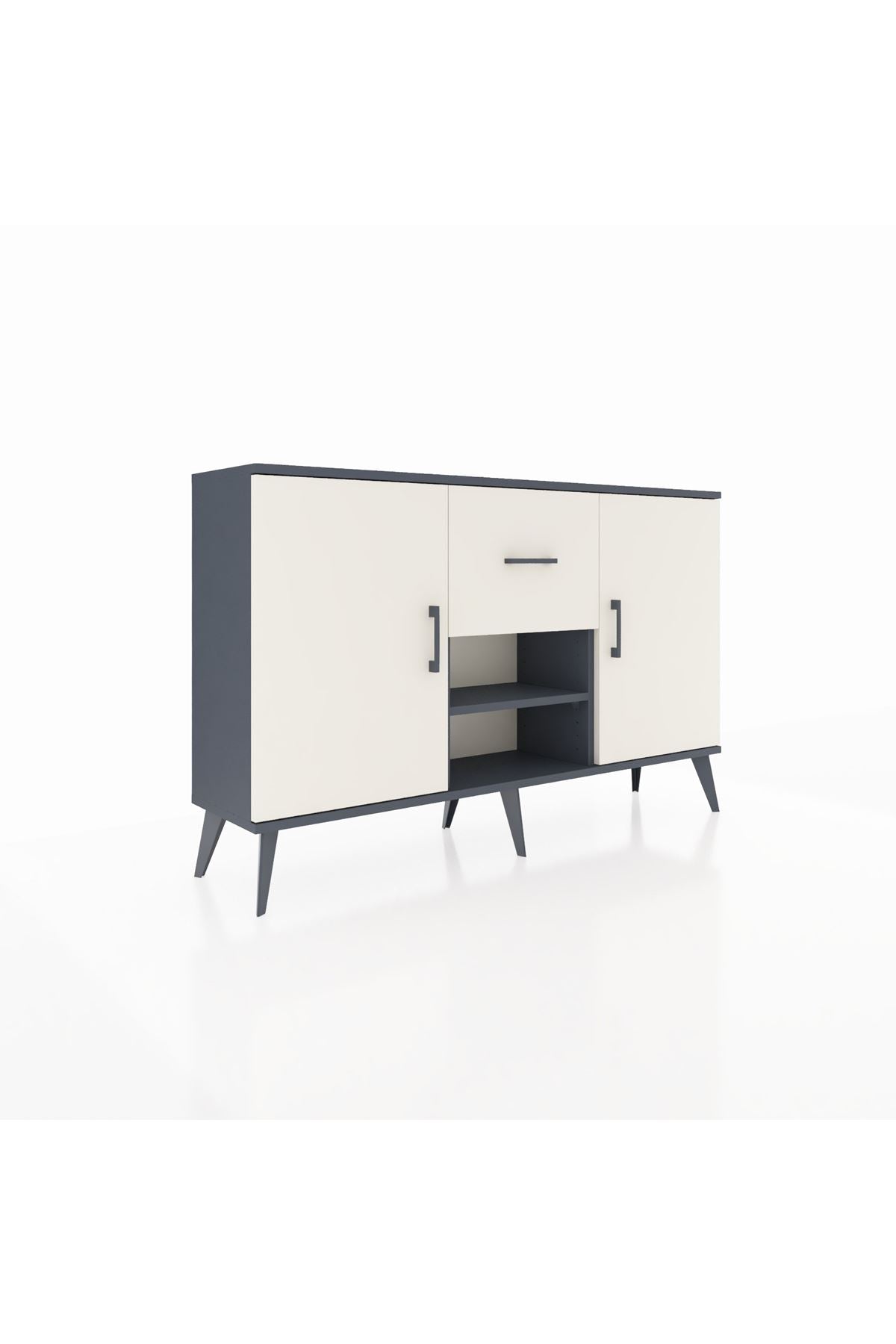 Arges Konsol 3 Raflı Tek Çekmeceli 2 Kapaklı 132x30x83 - S144M038V13A