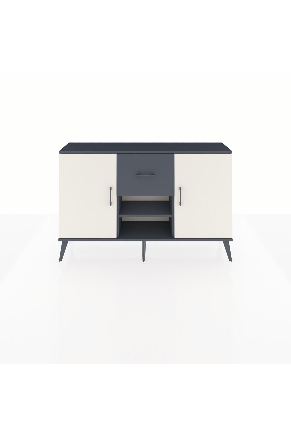 Arges Konsol 3 Raflı Tek Çekmeceli 2 Kapaklı 132x30x83 - S144M038V14A