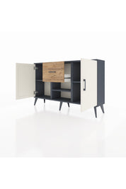 Arges Konsol 3 Raflı Tek Çekmeceli 2 Kapaklı 132x30x83 - S144M038V15A