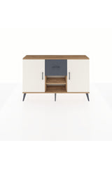 Arges Konsol 3 Raflı Tek Çekmeceli 2 Kapaklı 132x30x83
