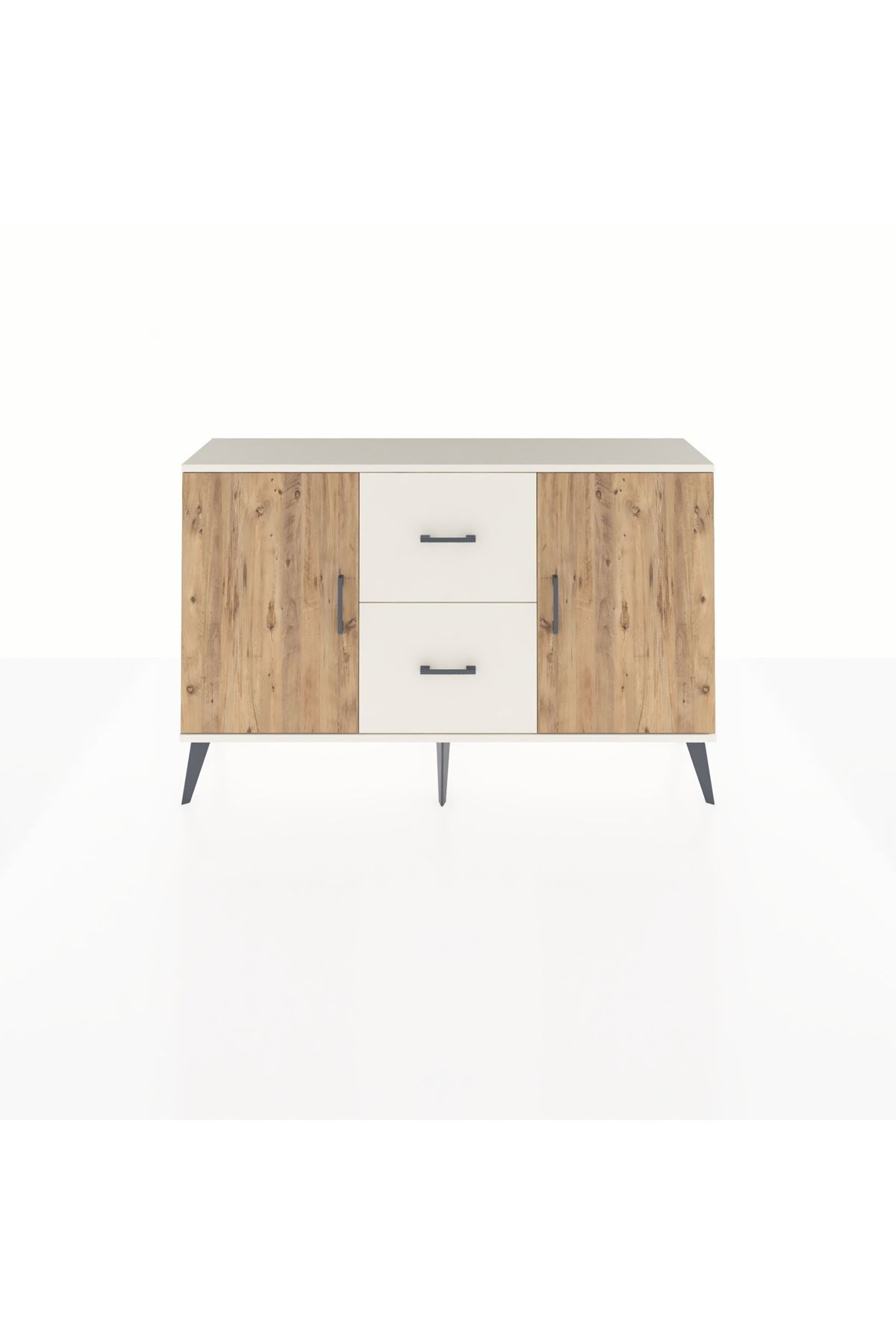 Arges Konsol 2 Raflı 2 Çekmeceli 2 Kapaklı 132x30x83 - S144M039V01A