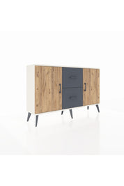 Arges Konsol 2 Raflı 2 Çekmeceli 2 Kapaklı 132x30x83 - S144M039V02A