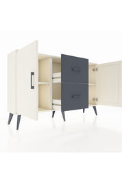 Arges Konsol 2 Raflı 2 Çekmeceli 2 Kapaklı 132x30x83 - S144M039V05A