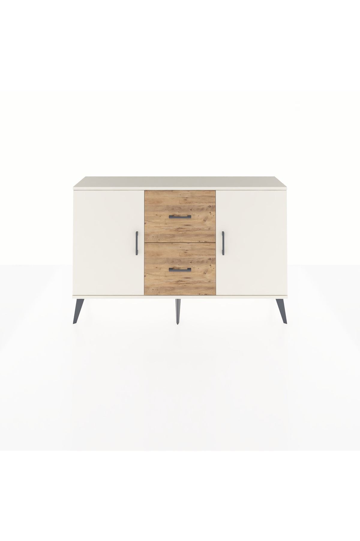 Arges Konsol 2 Raflı 2 Çekmeceli 2 Kapaklı 132x30x83 - S144M039V06A