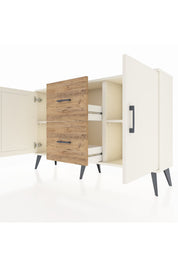 Arges Konsol 2 Raflı 2 Çekmeceli 2 Kapaklı 132x30x83 - S144M039V06A