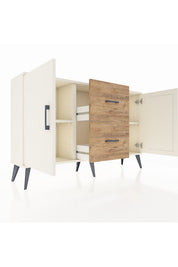 Arges Konsol 2 Raflı 2 Çekmeceli 2 Kapaklı 132x30x83 - S144M039V06A