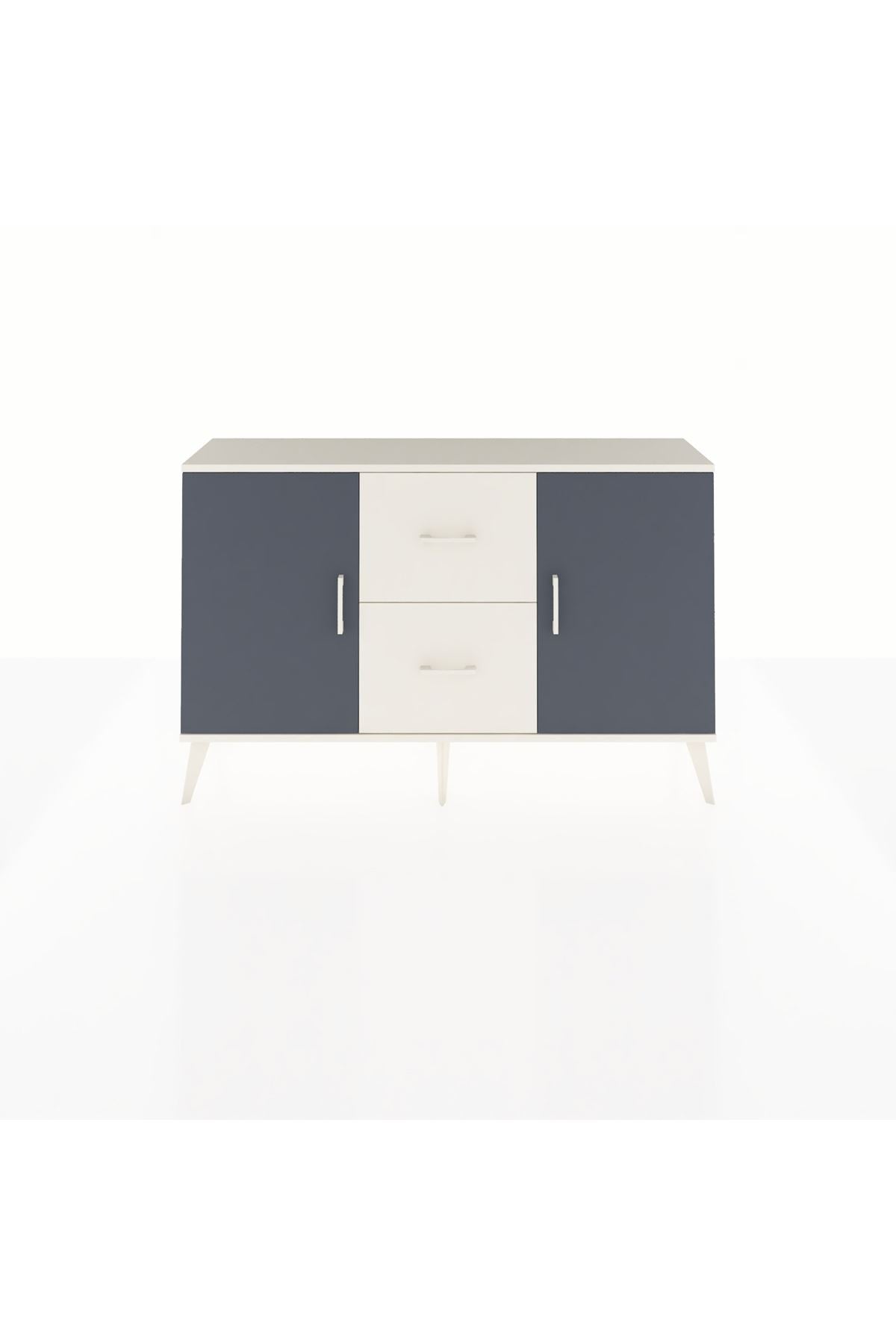 Arges Konsol 2 Raflı 2 Çekmeceli 2 Kapaklı 132x30x83 - S144M039V07A