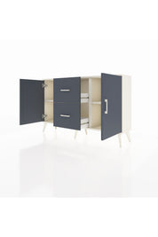 Arges Konsol 2 Raflı 2 Çekmeceli 2 Kapaklı 132x30x83 - S144M039V08A